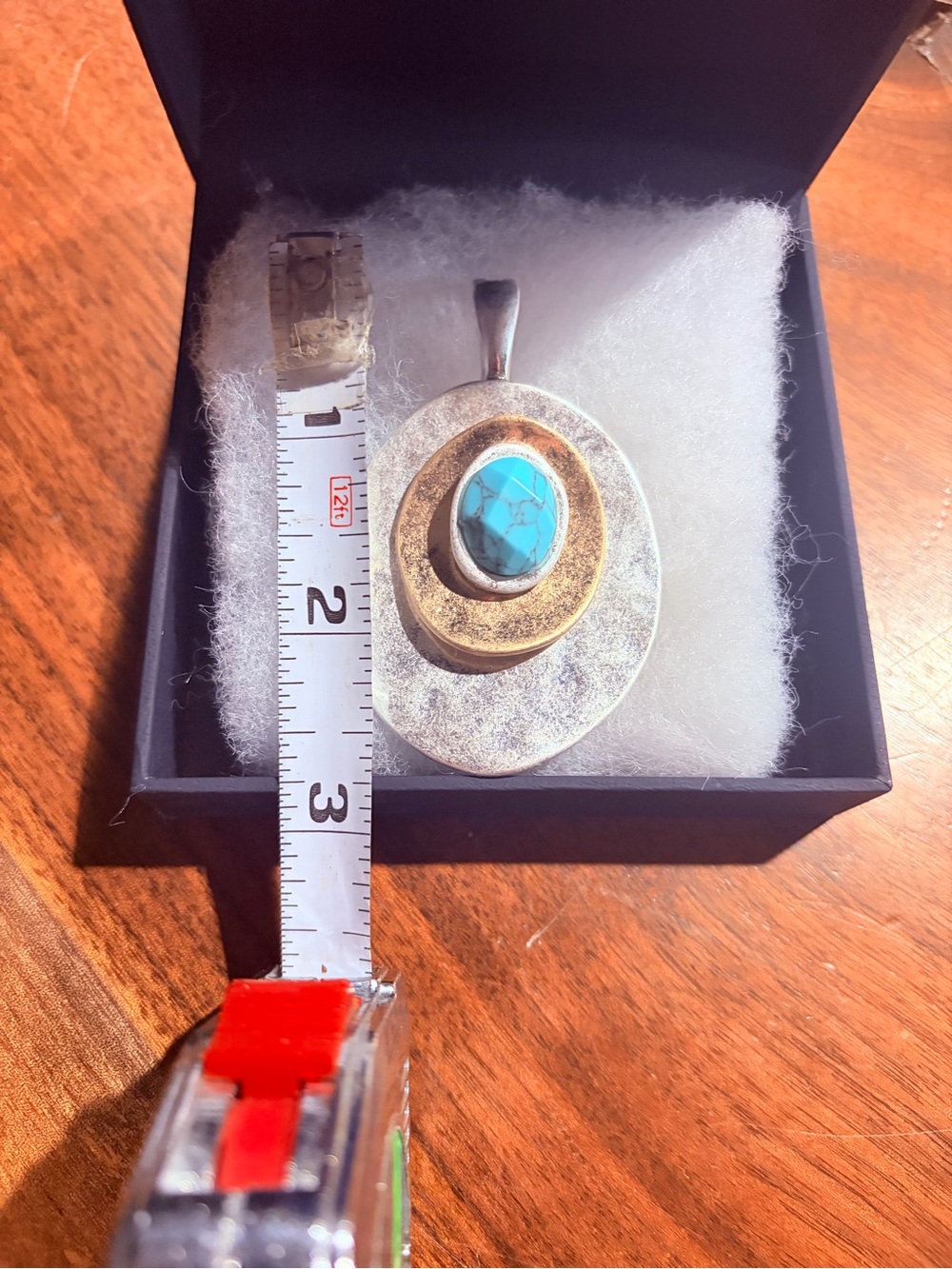 Boho Turquoise Pendant - Picture 2 of 4
